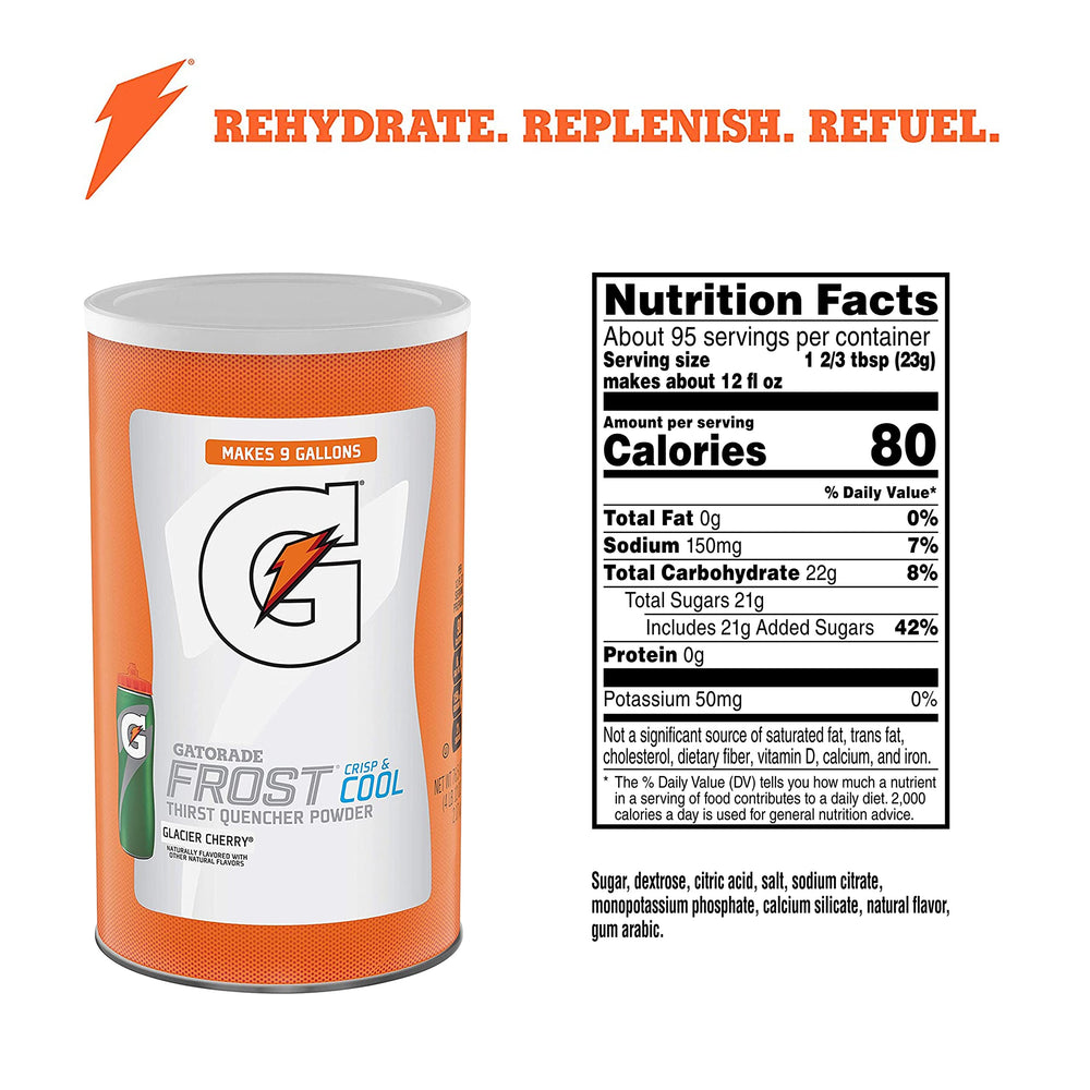 Gatorade Thirst Quencher Powder, Glacier Cherry (76 oz./2,155 kg)