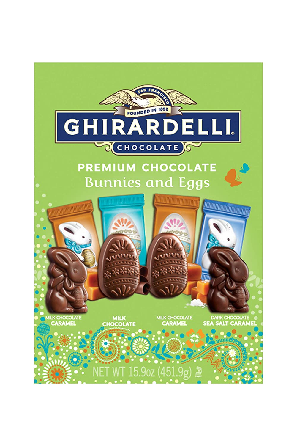Ghirardelli Easter Asst 451g DLC 31 Août 2020