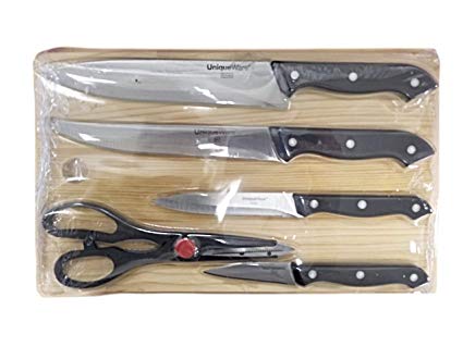6 Pcs Knife Set With Board