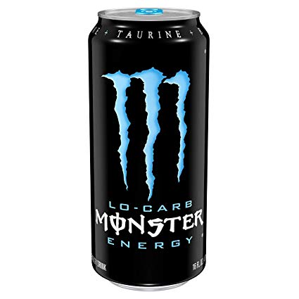 Monster Energy Drink Low/ Carb Blue (Price Includes 2.40 Deposit) 16Oz / 24Pk