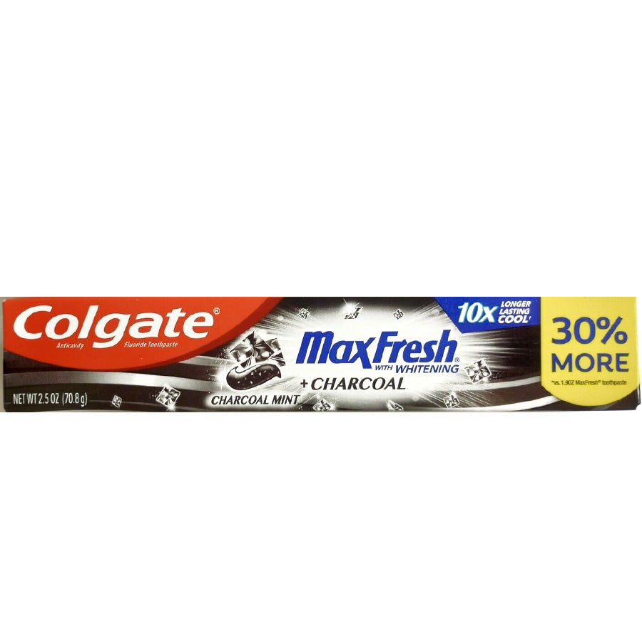 Colgate Toothpaste 2.5 Oz 70.8g Max Fresh Charcaol Mint DLC: DEC24