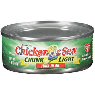 Chicken Of The Sea Chk Lgt Tuna Oil 24Pk 5.00Oz / 24Pk