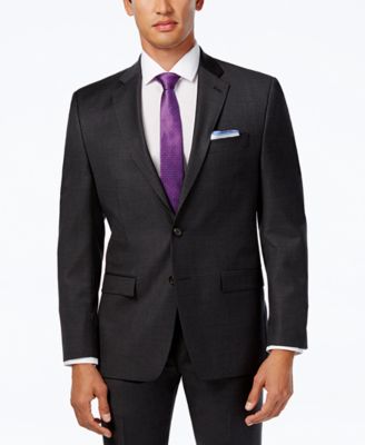 Grey Solid Jacket 48 T/L39.5 GRAY