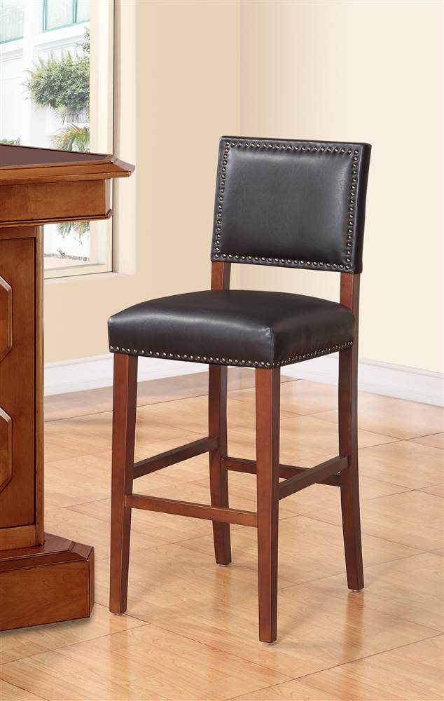 Linon Brook Bar Stool, 30 inch Seat Height, Multiple Colors