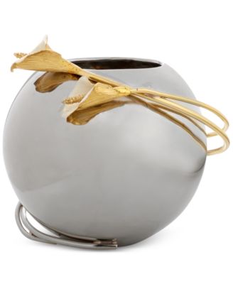 Michael Aram Calla Lily Rose Bowl Vase Silver