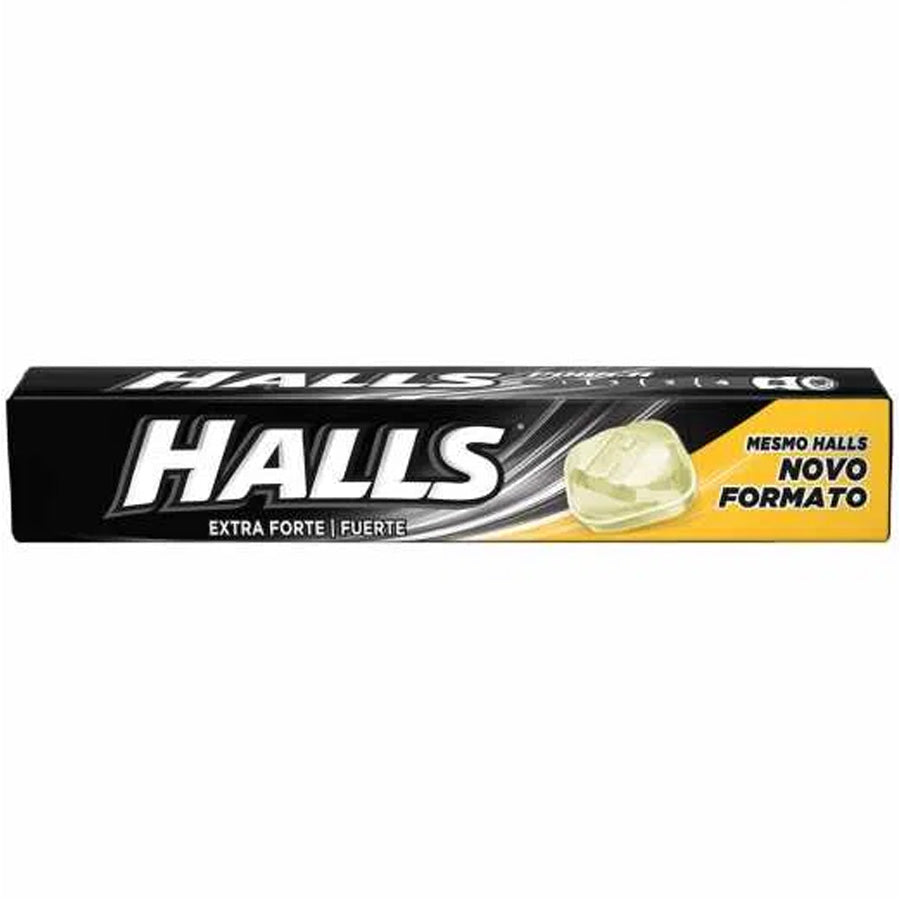 Halls Cough Drops 10 Ct Extra Strong Black