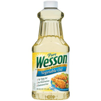 Wesson  Vegetable Oil 48Oz DLC 01 Sept 2021