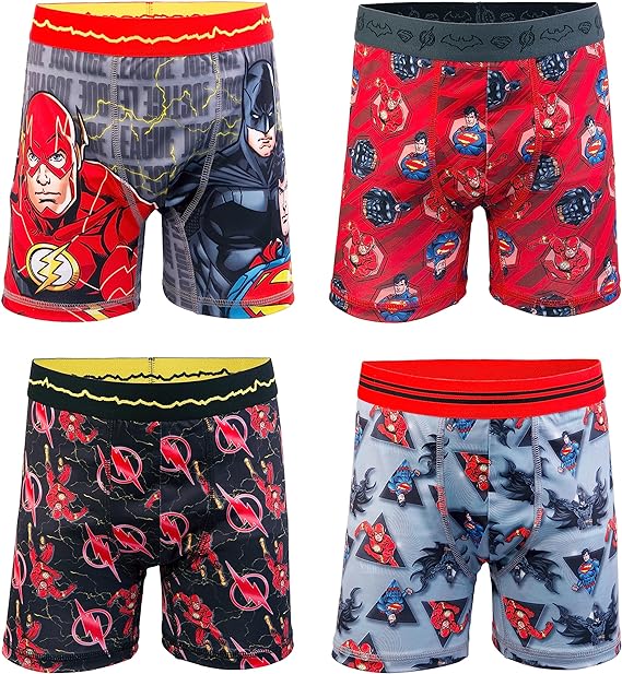 4 Boy's Athletic Boxer Brief, 4 Pack