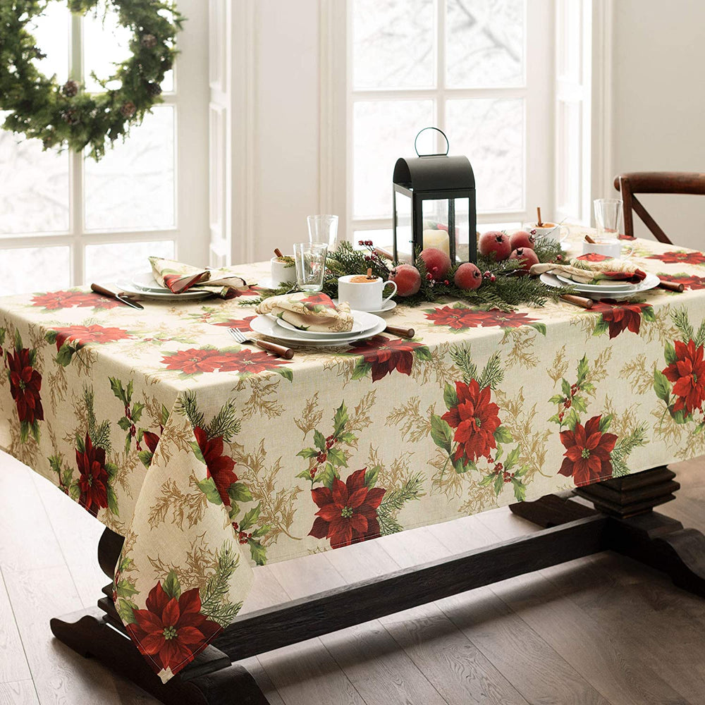 Elrene Elrene Presley Poinsettia Doub Multi 60 x 84