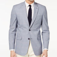 Blue And Red Plaid 38 SHORT MED BLUE