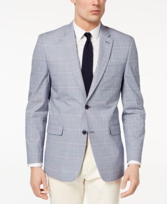 Blue And Red Plaid 38 SHORT MED BLUE