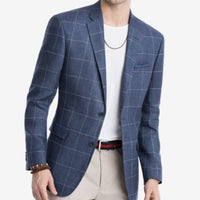 Navy Windowpane 40 R/M37.5 NAVY