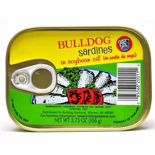 Bulldog Sardines Oil 3.75Oz / 24Pk