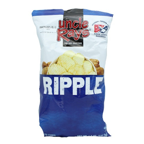Uncle Rays Potato Chips Ripple 4.5Oz