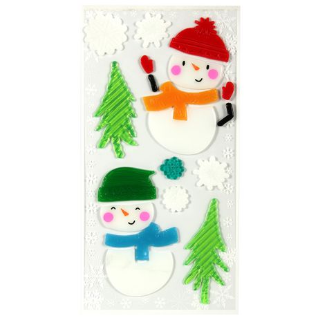 Gel Cling 3: Llama & Snowman-001 Window Clings