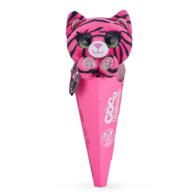 Coco Cones Surprise LUNA Plush [Tiger] Neon Hot Pink -