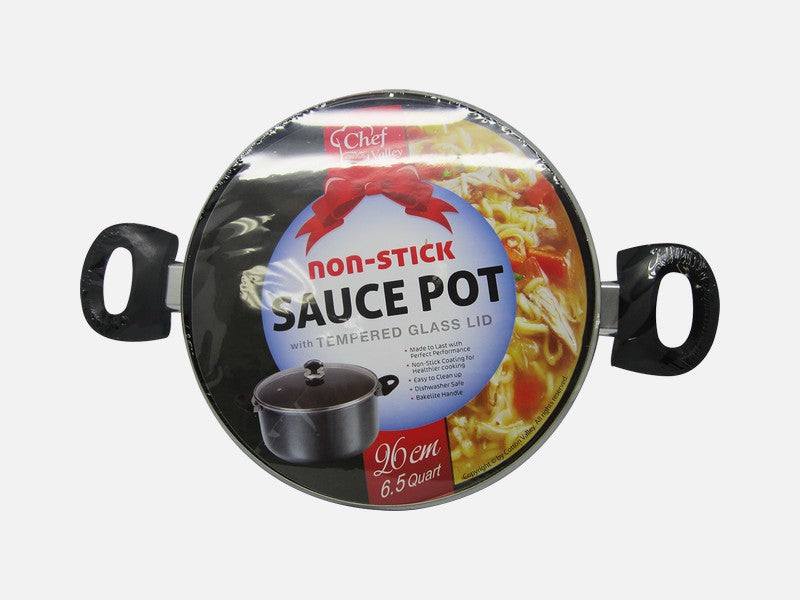6.5QT Non-Stick Sauce Pot W/Lid