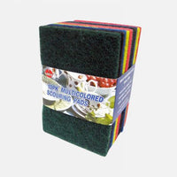 10Pk Multicolored Scouring Pads-48