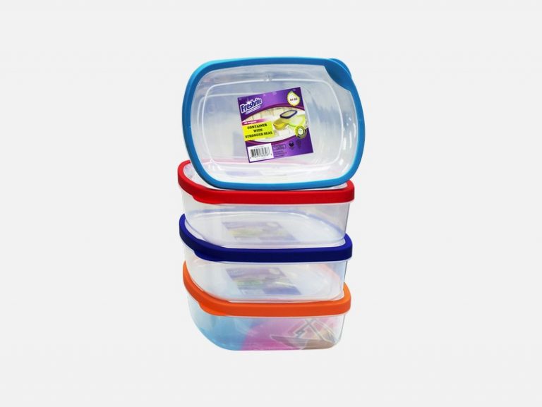 64 Oz Rubber Rim Container Rect -36