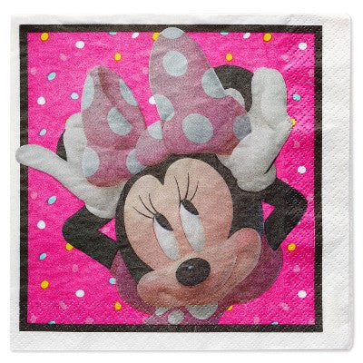 Minnie Mouse 16ct Paper Napkins Disposable Kit - Disney