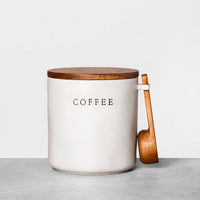 Hearth & Hand With Magnolia Stoneware Coffee Canister With Wood Lid No Scoop