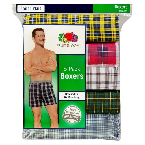 Fruit of the Loom® Men's Boxers 1pk - Tartan Plaid Zise S
