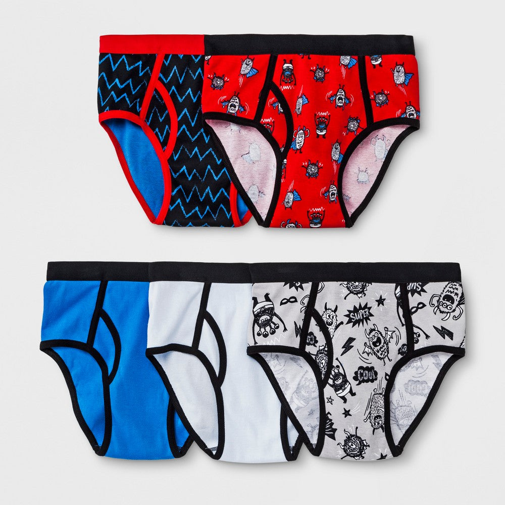 Boys' 5pk Classic Briefs - Cat & Jack Red S