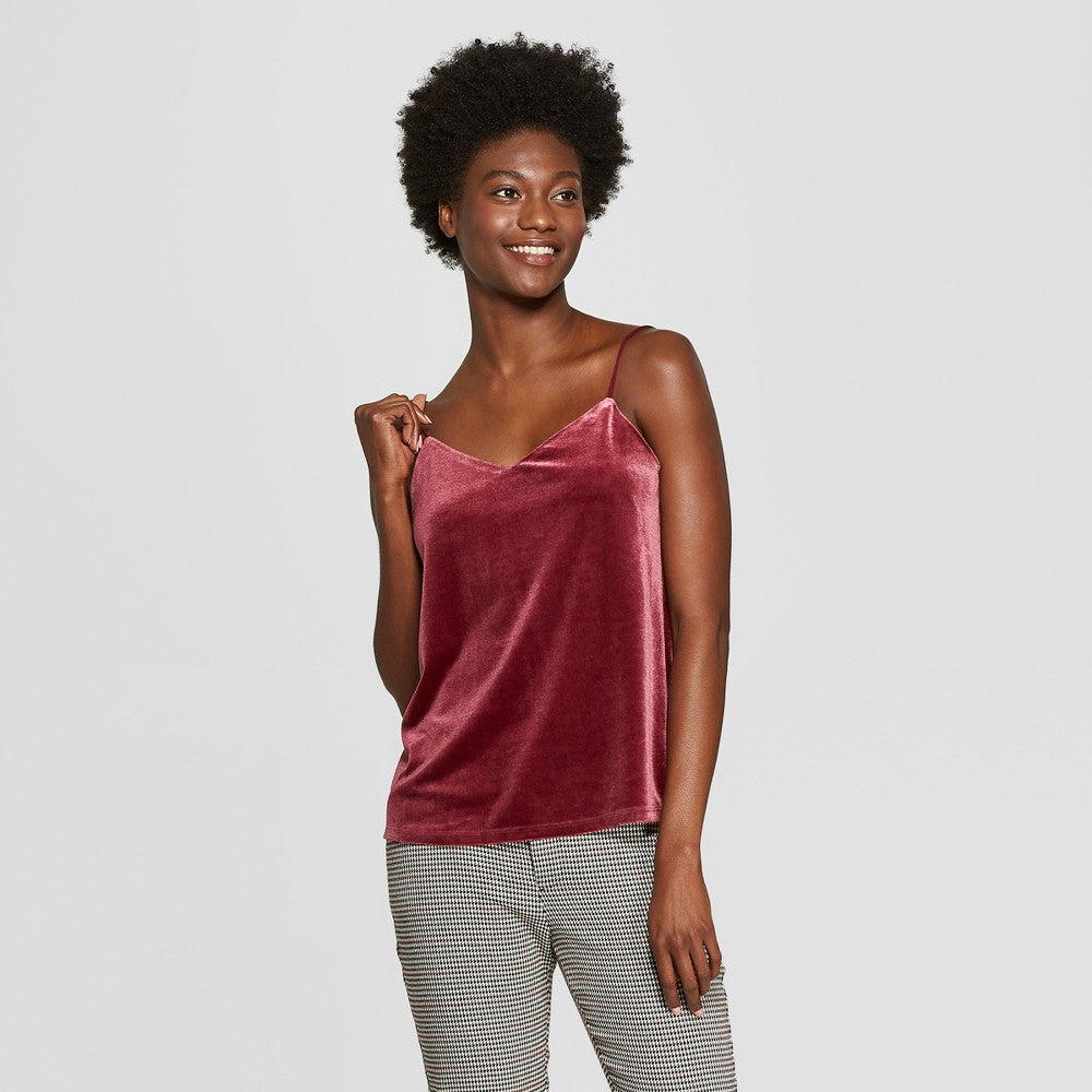 Women's Velour Cami, A New Day - L