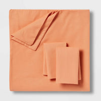 
              2pc Twin/Twin Extra Long Easy-Care Duvet Cover & Sham Set Light Orange - Room Essentialsa
            
