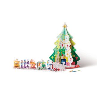 Mondo Llama Color-Your-Own Tree And Train Kit