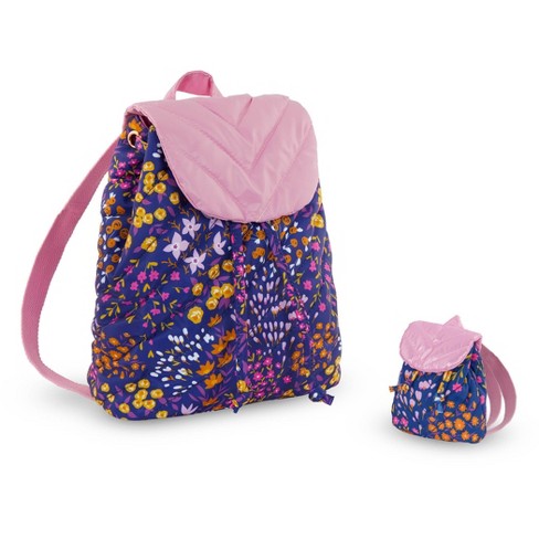 Our Generation Me & You Matching Floral Backpacks Accessory Set for Kids & 18