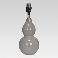 
              Double Gourd Ceramic Small Lamp Base Gray - Threshold™
            