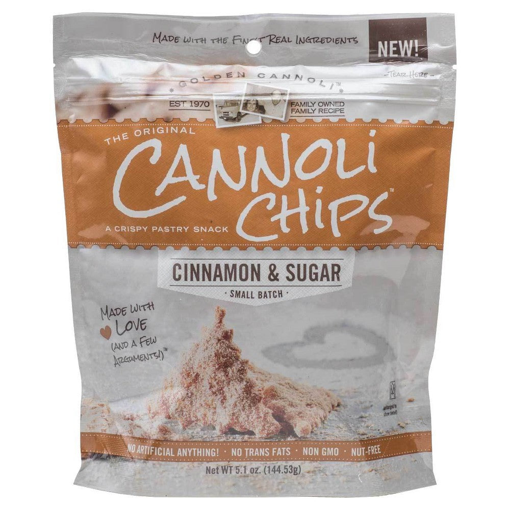 Golden Cannoli Chips Cinnamon & Sugar 1 Oz
