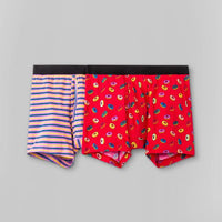Men's Striped 2pk Boxer Briefs - Original Use™ Donuts/Stripes Size : L