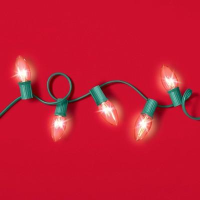 25ct Christmas Incandescent C9 String Lights Clear – Wondershop MCI