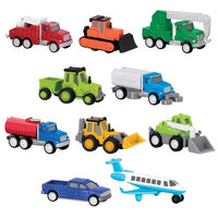 DRIVEN – Mini camions jouets et avion – Pocket Fleet Multipack - 10 pièces