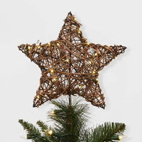 Twinkling LED Lit Tree Topper
