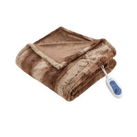 Target
50"x70" Marselle Oversized Faux Fur No Electric Throw Blanket Tan - Beautyrest