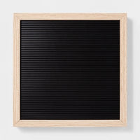 12"x 12" Chalkboard and Letterboard Black - Room Essentials™