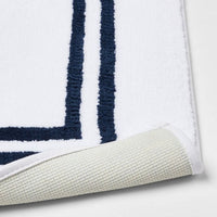 21"x34" Border Bath Rug Navy Stripe - Threshold Signature™