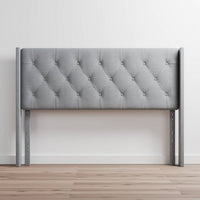 
              Tete de Lit Low Profile Queen Size Wingback Headboard 2 Places
            