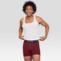 Hanes Premium Men's 3 Pack Boxer Briefs with Total Support Pouch
Size :
L / 33-38
