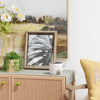 
              9.5" x 11.5" Matted to 8" x 10" Thin Profile Float Single Image Frame Brown - Threshold™
            