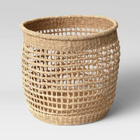 15" x 13" Decorative Woven Seagrass Basket Natural - Threshold™