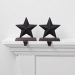 2pk Stars Christmas Stocking Holder Black - Wondershop™