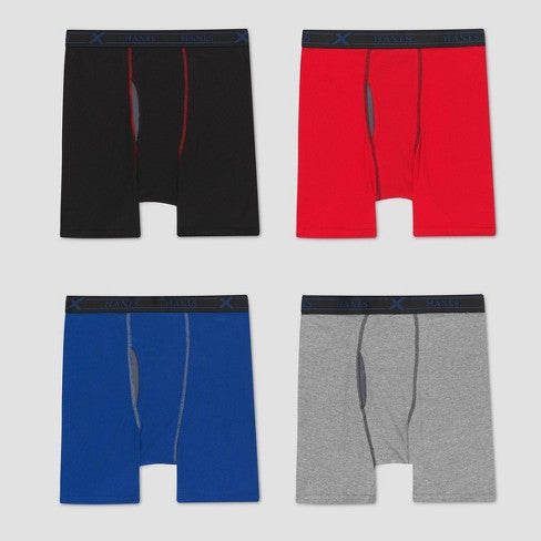 Hanes Premium Men's 3pk Xtemp Boxer Briefs - Colors May Vary S