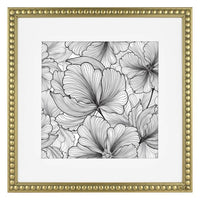 8" x 8" Beaded Frame Antique Brass - Opalhouse™