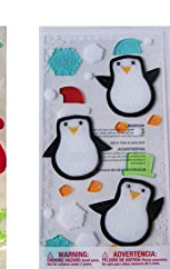 Penguin & Snowflake-002 Window Clings