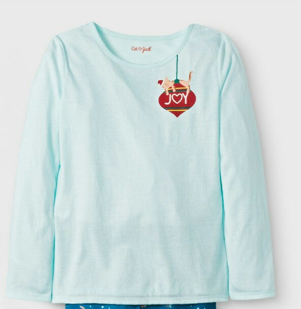 Girls' 2pc Chistmas Cat