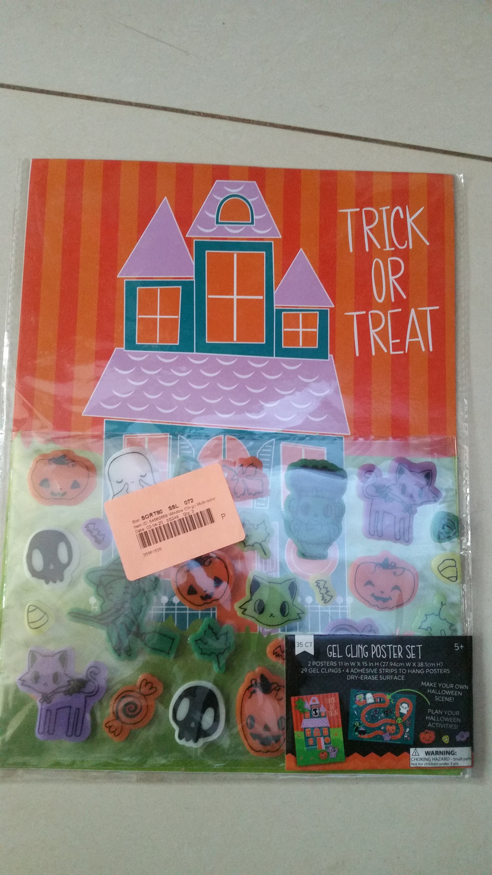 Window Clings Multi-colored trick or treat